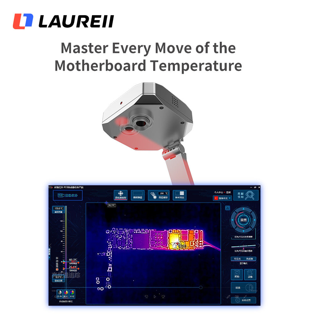 PCB Fault Detection Thermal Analyzer for Circuit Board Repair & Temperature Diagnosis, Desktop Infrared Camera, ShortCam