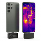 Thermal Camera for Android Phones, Plug-and-Play Mini Infrared Camera for Home Inspection, Water Leak Detection, Electrical Checks and Heat Tracking, 128x96 IR