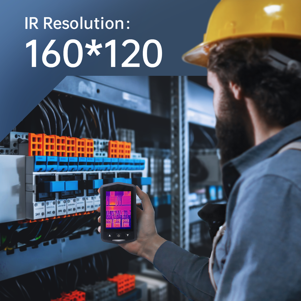 Water Leak Detection Thermal Camera for Home Inspection, Wall Moisture Check, Pipe Leak Detection, HVAC & Electrical Hot Spot Checks, 160x120 IR, 3.5" Screen