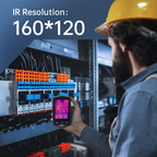 Water Leak Detection Thermal Camera for Home Inspection, Wall Moisture Check, Pipe Leak Detection, HVAC & Electrical Hot Spot Checks, 160x120 IR, 3.5" Screen