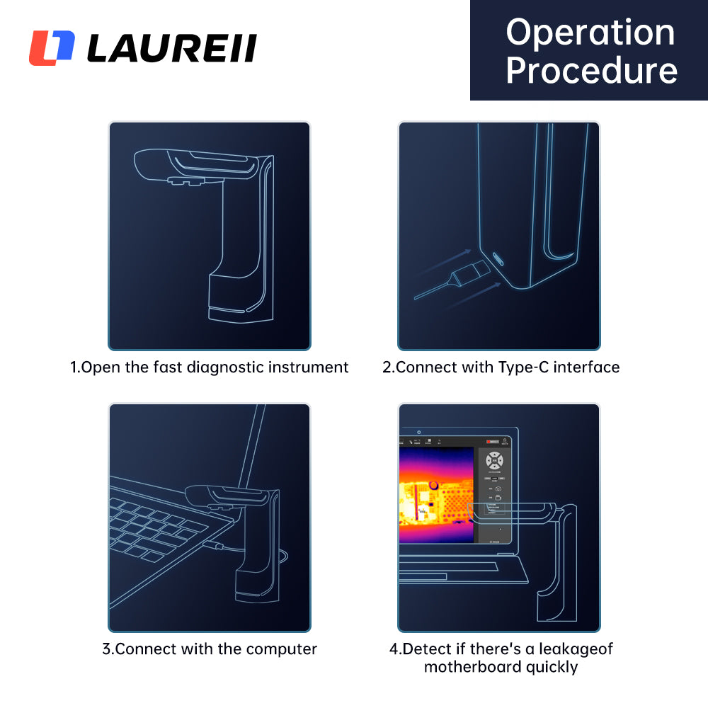 PCB Fault Detection Thermal Analyzer for Phone Motherboard Repair & Temperature Diagnosis, Infrared Camera, ShortCam II