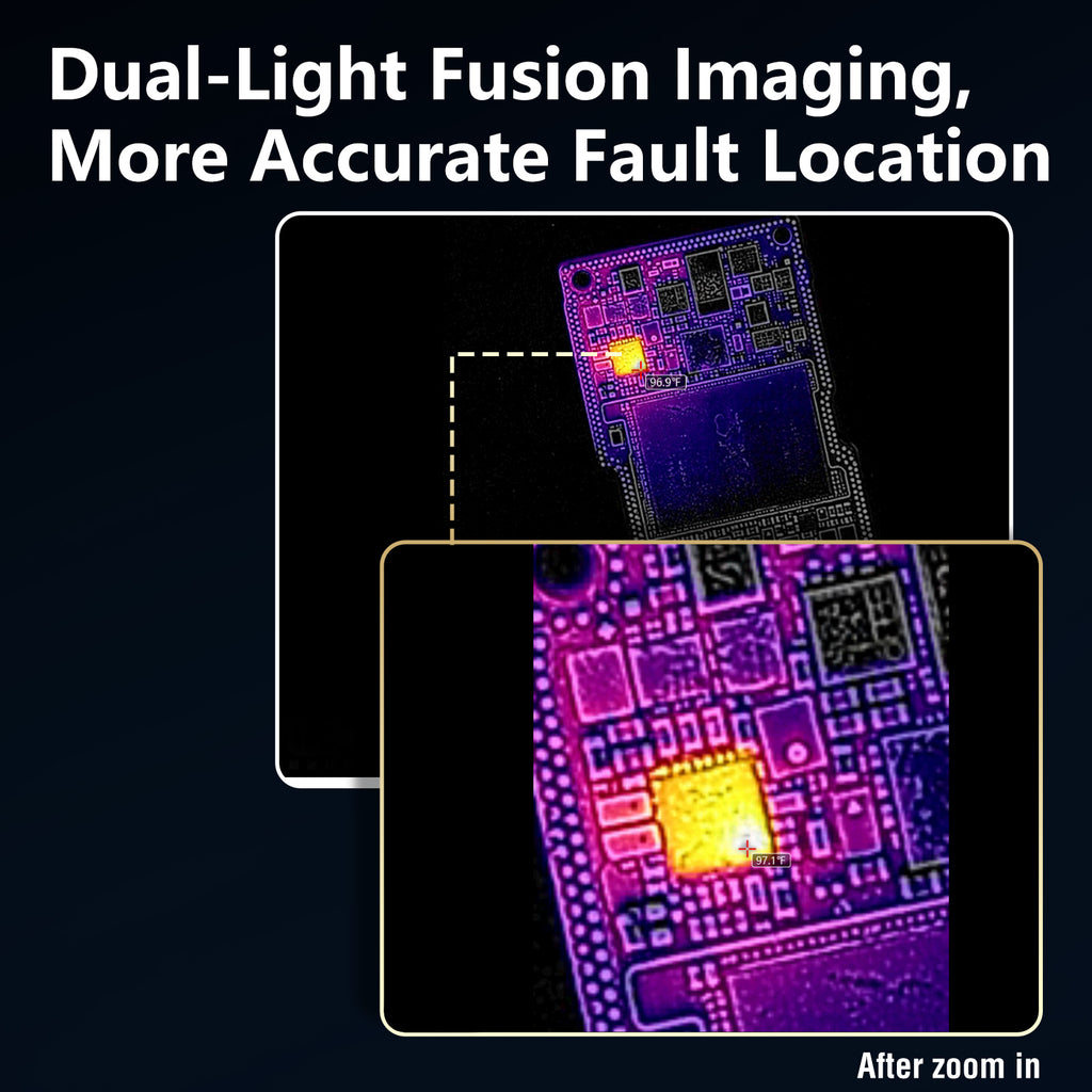 PCB Fault Detection Thermal Analyzer with Built-In Screen for Phone Motherboard Repair, Standalone Infrared Diagnostic Camera, ShortCam V