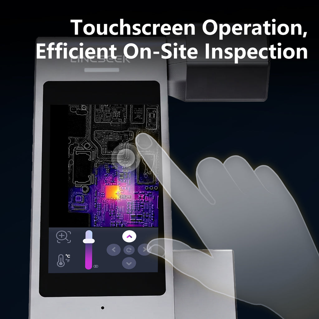 PCB Fault Detection Thermal Analyzer with Built-In Screen for Phone Motherboard Repair, Standalone Infrared Diagnostic Camera, ShortCam V