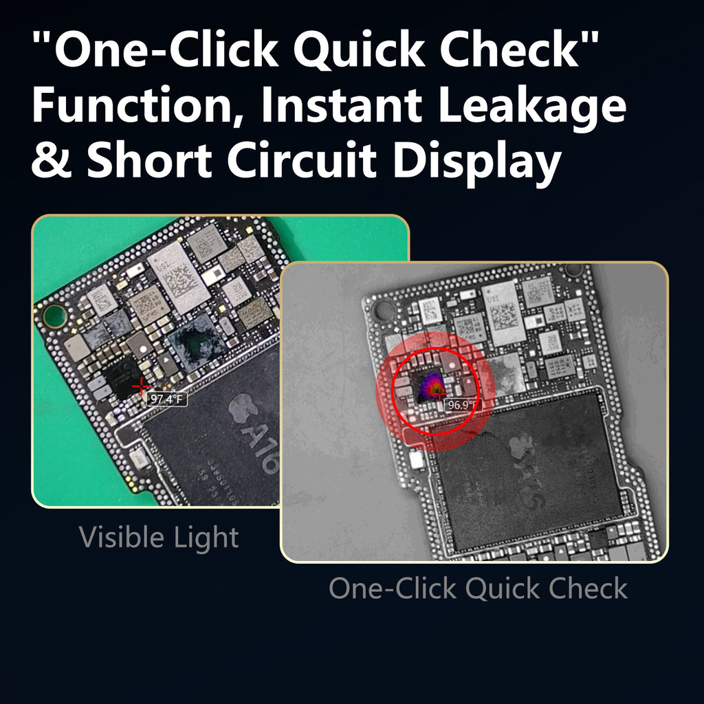 PCB Fault Detection Thermal Analyzer with Built-In Screen for Phone Motherboard Repair, Standalone Infrared Diagnostic Camera, ShortCam V