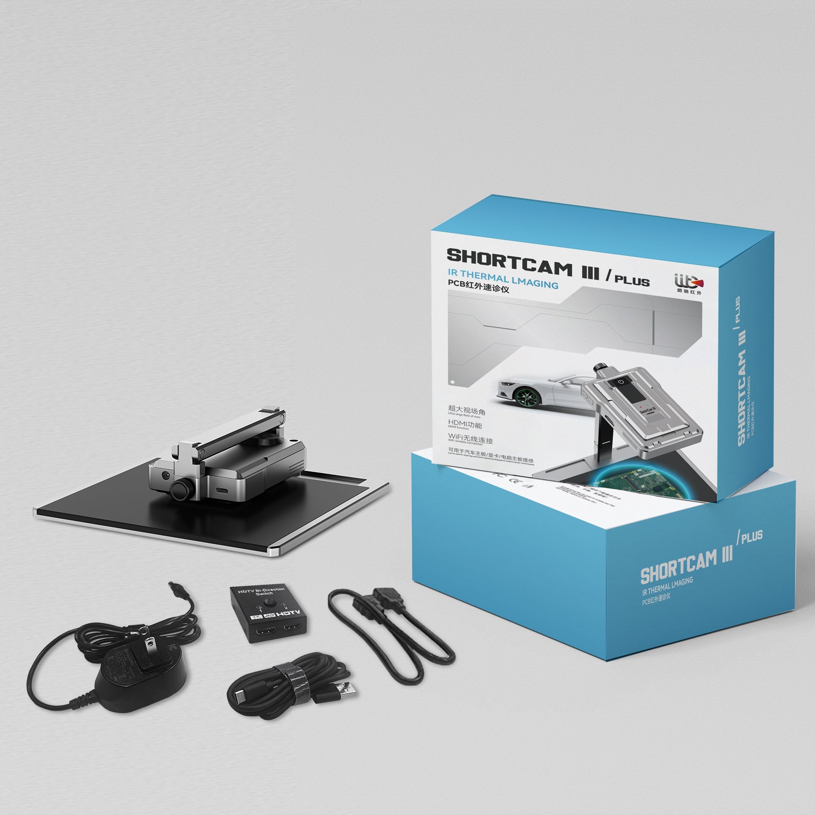 PCB Fault Detection Thermal Analyzer for Circuit Board Repair & Temperature Diagnosis, Desktop Infrared Camera, ShortCam III