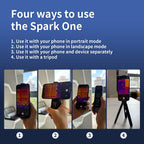 Thermal camera for water leak detection with Wi‑Fi for home inspection, wall moisture and pipe leak checks, wireless infrared camera for phones, 256×192